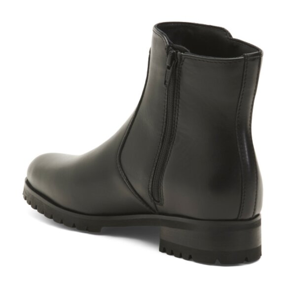 LA CANADIENNE Leather Sophie Side Zip Boots - Picture 2 of 2